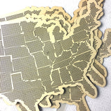 IMPERFECT Stitchable Wooden US State Maps