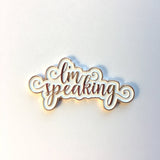 I'm Speaking Rose Gold Needle minders