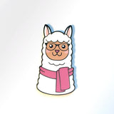 Hipster Alpaca Magnetic Enamel Needle Minder