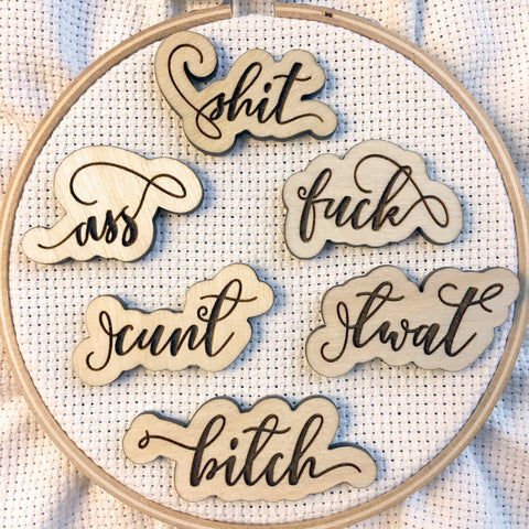 Fancy Swear Words Needle Minders