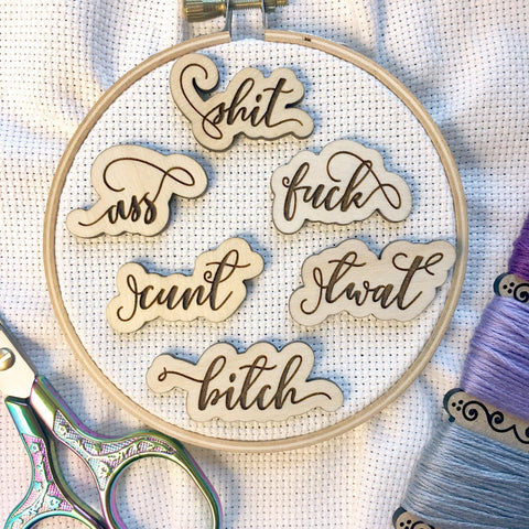 Fancy Swear Words Needle Minders