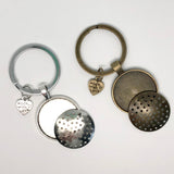 Made With Love Stitchable Empty Keychains - Set of 2