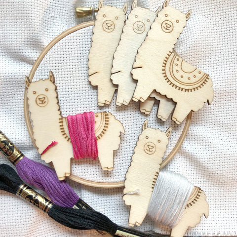 Llama Floss Spools: Set of 4
