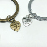 Made With Love Stitchable Empty Keychains - Set of 2