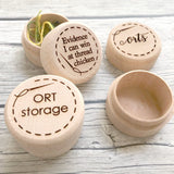 ORT Jar Engraved Thread Storage: Snarky Embroidery Cross Stitch Quilting Custom Solid Wood Scrap Floss