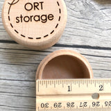 ORT Jar Engraved Thread Storage: Snarky Embroidery Cross Stitch Quilting Custom Solid Wood Scrap Floss