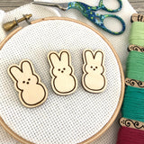 Easter Marshmallow Bunnies Pink, Blue, Rose Gold, Peach