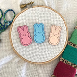 Easter Marshmallow Bunnies Pink, Blue, Rose Gold, Peach