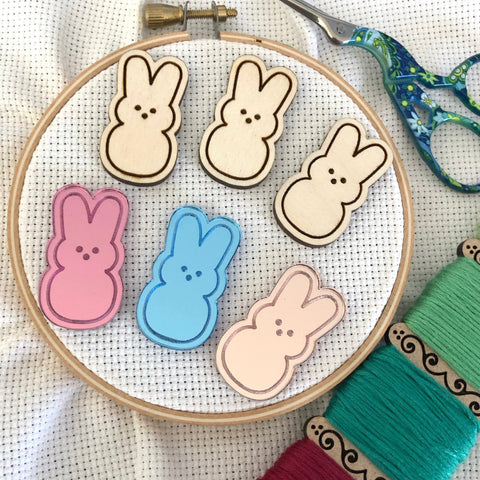 Easter Marshmallow Bunnies Pink, Blue, Rose Gold, Peach