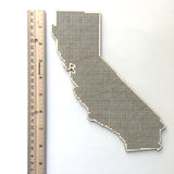 Stitchable Wooden California State Silhouette