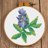 Texas Blue Bonnet Cross Stitch Pattern