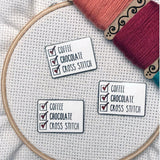 Coffee, Chocolate, and Cross Stitch Magnetic Needle Minder