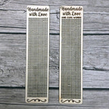 Stitchable Wooden Bookmarks "Handmade with Love (and cuss words)"