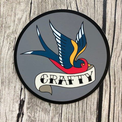 Crafty Tattoo Inspired Swallow Vinyl Laptop Stickers