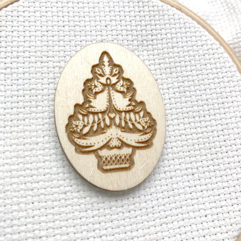 Christmas Tree, Merry & Bright, Believe Snowflakes Engraved Wooden Needle minders