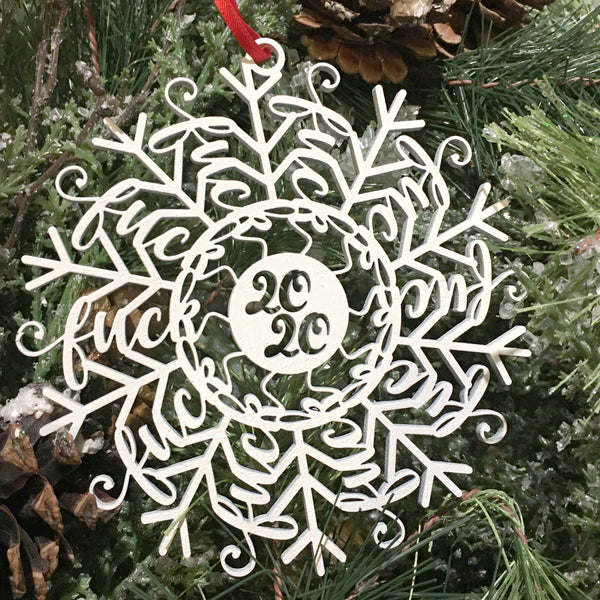 Dept. 56 Set Of 5 -12 Large Snowflakes Christmas Ornament Iridescent  Acrylic