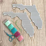 Stitchable Wooden Florida States Silhouette