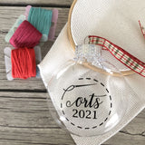 ORT Ornaments (Fill with your own threads) : Empty Personalized 2025 or 2026 Christmas Ball
