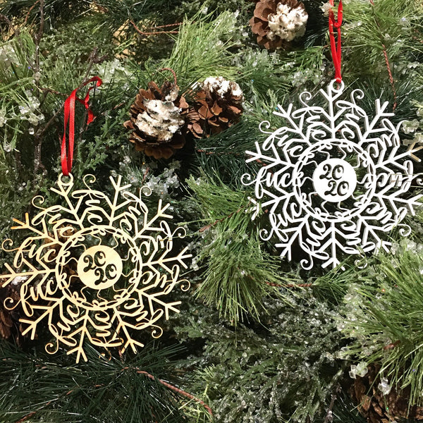 Dept. 56 Set Of 5 -12 Large Snowflakes Christmas Ornament Iridescent  Acrylic