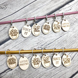 Succulents & Cacti Stitch Markers for Crochet or Knitting (Set of 6)