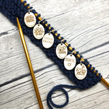 Succulents & Cacti Stitch Markers for Crochet or Knitting (Set of 6)