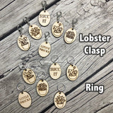 Succulents & Cacti Stitch Markers for Crochet or Knitting (Set of 6)