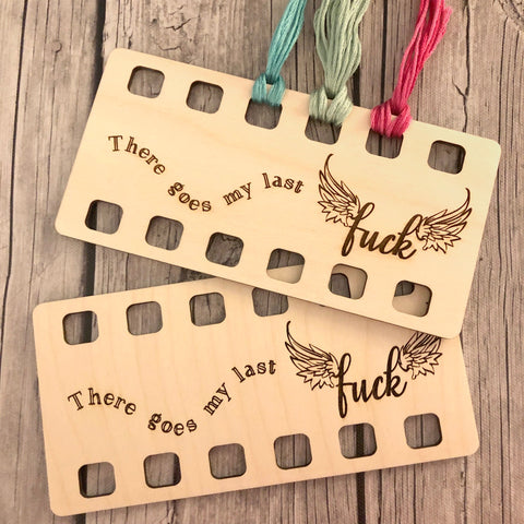 Flying Fuck Embroidery Floss Organizer for 12 Colors