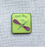 Embroidery Skein "Floss Boss" Enamel Needle Minders