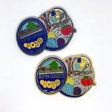 Cookie Tin Full of Sewing Notions Hard Enamel Magnetic Needle Minder
