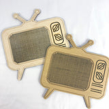Stitchable Wooden Vintage 50's TV Set