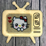 Stitchable Wooden Vintage 50's TV Set