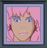 Jem (Set of Two) Cross Stitch Pattern: Jem and the Holograms