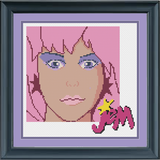 Jem (Set of Two) Cross Stitch Pattern: Jem and the Holograms