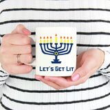 Let's Get Lit Menorah Hanukkah SVG/PNG/EPS/JPG File