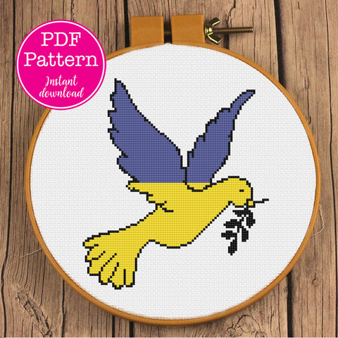 Peace for Ukraine Dove Pattern: Free