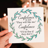 Confidence Watercolor Printable or SVG/PNG/EPS/JPG File