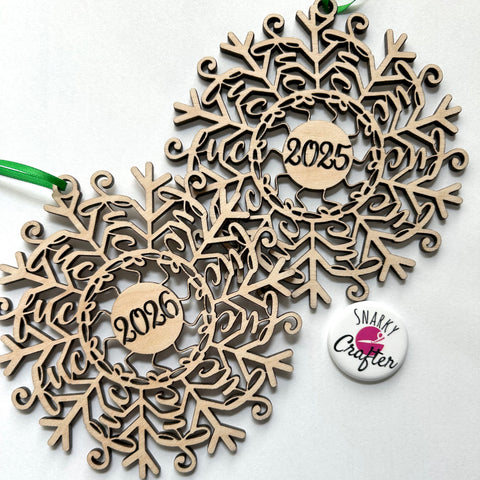 2025-2026 "Fuckflake" Naughty hidden message Snowflake Ornaments