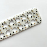 Acrylic Coffee Embroidery Floss Organizer for 20 Colors | Coffee Cups and Beans Thread Holder