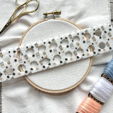 Acrylic Coffee Embroidery Floss Organizer for 20 Colors | Coffee Cups and Beans Thread Holder