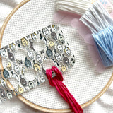 Acrylic Cat Butts Embroidery Floss Organizer for 20 Colors | Funny Cat Balks Transparent Thread Holder