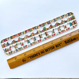 Books on a Bookshelf Embroidery Floss Organizer for 20 Colors | Reader's Transparent Thread Holder