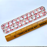 Retro Raindrops Embroidery Floss Organizer for 20 Colors | Mid Century Modern Inspired Transparent Thread Holder