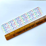 Rainbow Colored Paw Prints Embroidery Floss Organizer for 20 Colors | Cat or Dog Inspired Transparent Thread Holder