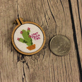 "Can't Touch This" Flowering Cactus Cross Stitch Pattern