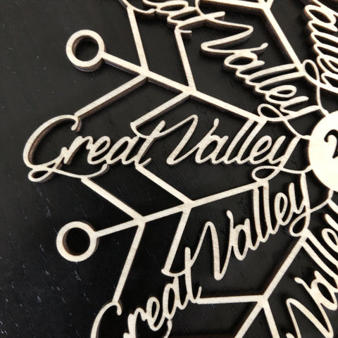 Great Valley Flake Ornament - Great Valley HS Drama Guild FUNDRAISER