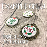 Cross Stitch or Embroidery Pendant Blanks (Set of 3)