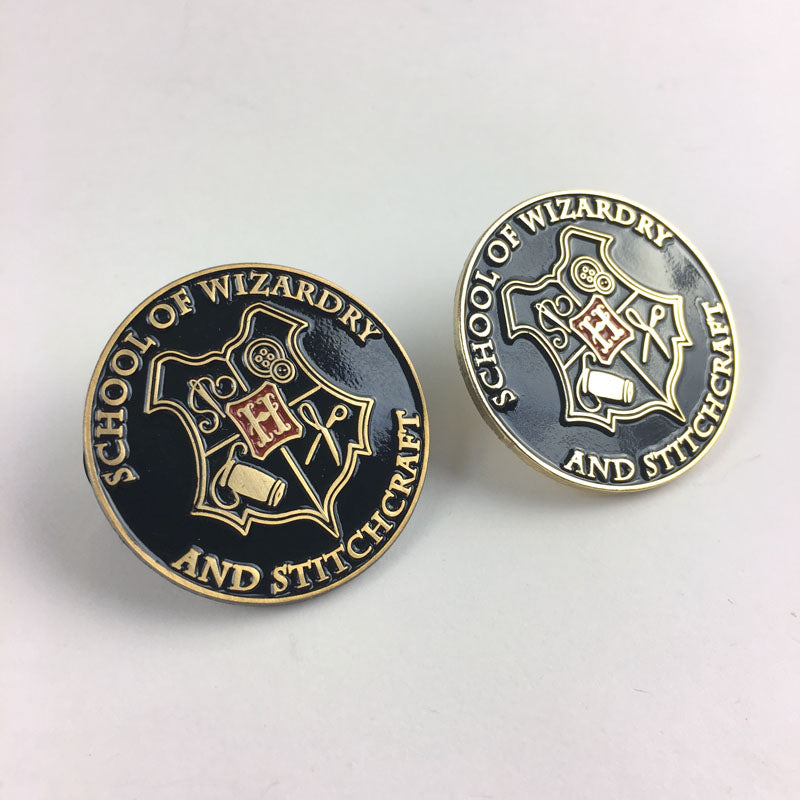 School of Wizardry and Stitchcraft Enamel Pins
