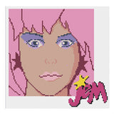 Jem (Set of Two) Cross Stitch Pattern: Jem and the Holograms
