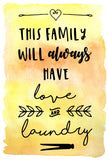 Love and Laundry Printable Laundry Room Art