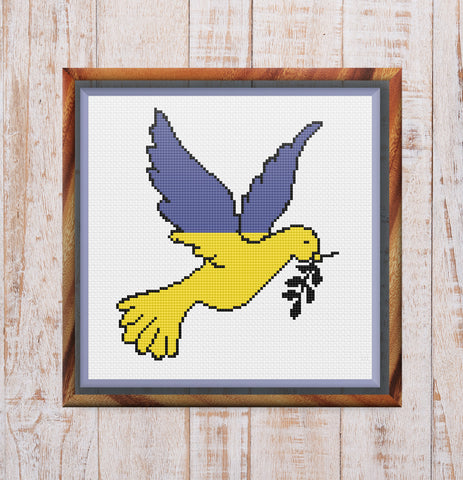 Peace for Ukraine Dove Pattern: Free